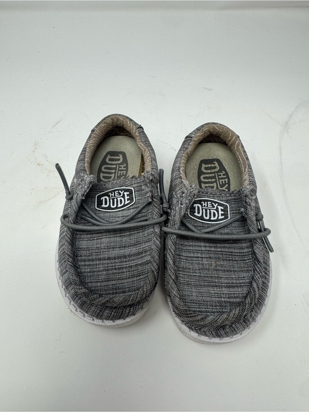 Hey Dude Grey Knit Slip-On Shoes